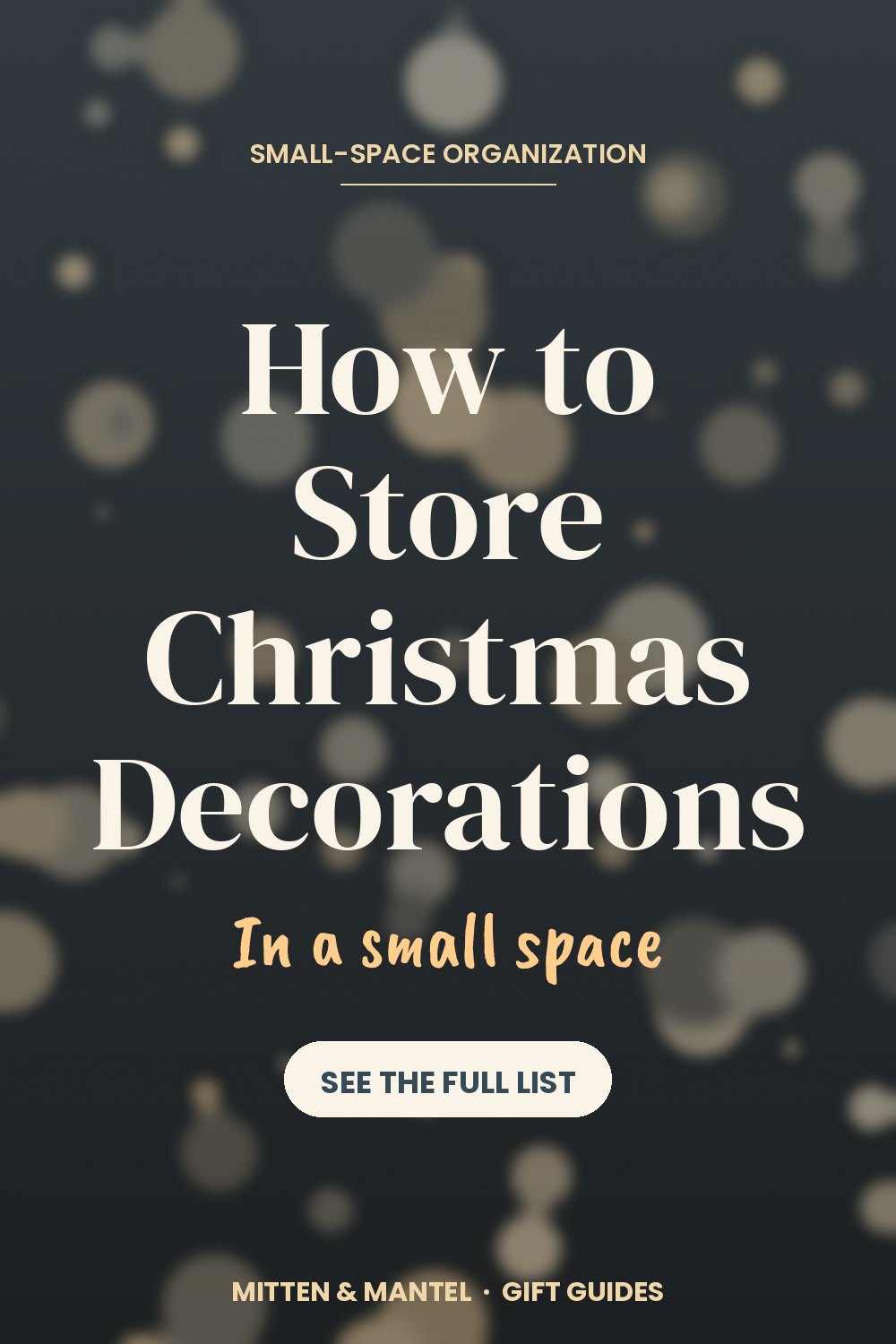 How to Store Christmas Decorations in a Small Space (10 Smart Picks)